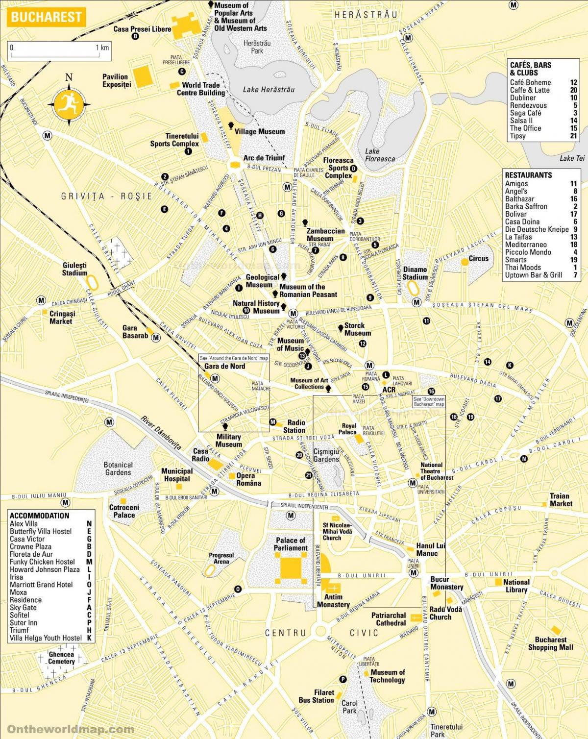 Stadtplan von Bukarest