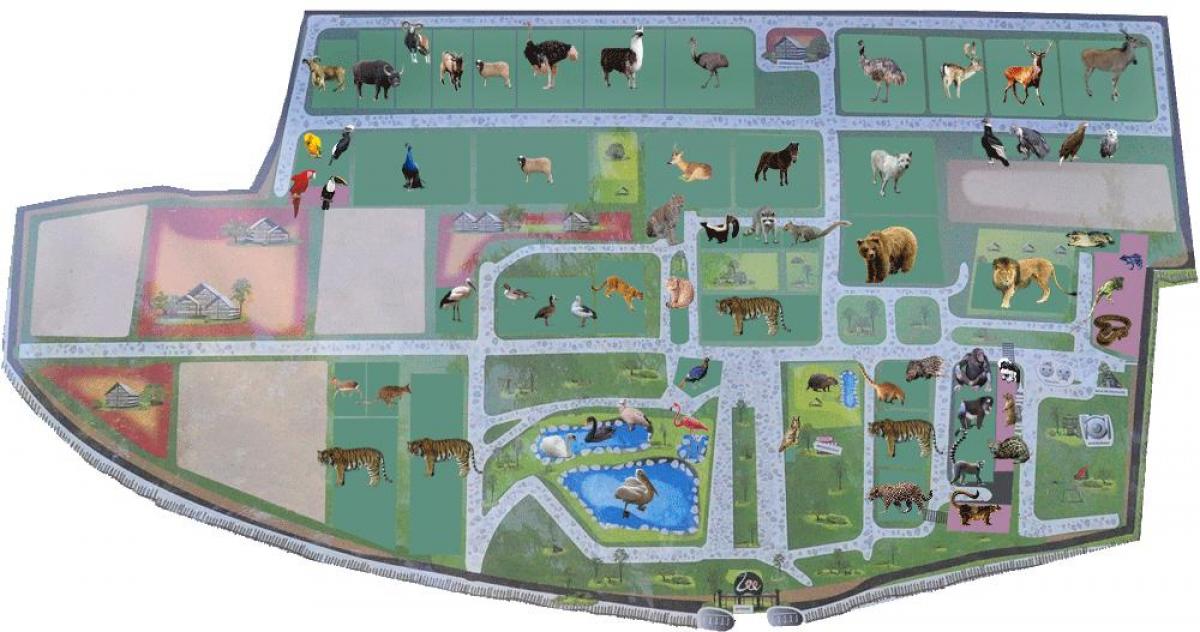 Zoopark Bukarest Karte